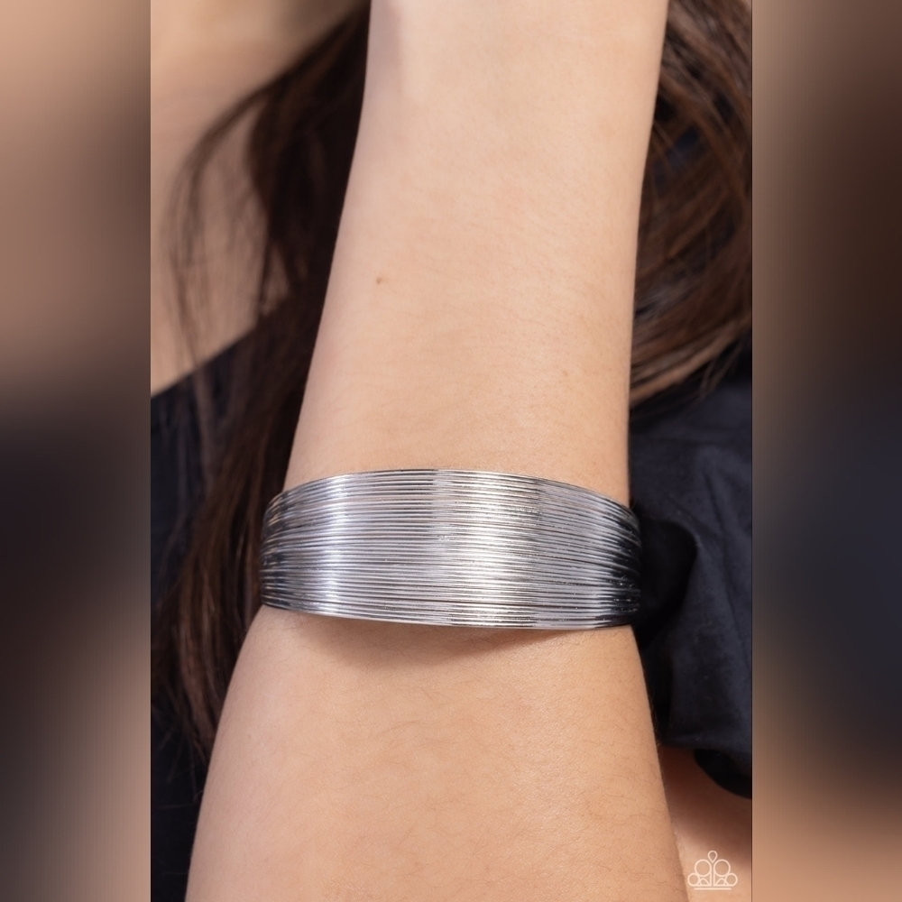 Silver cuff bracelet